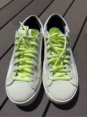 P448 John Crinkle Yellow Sneakers